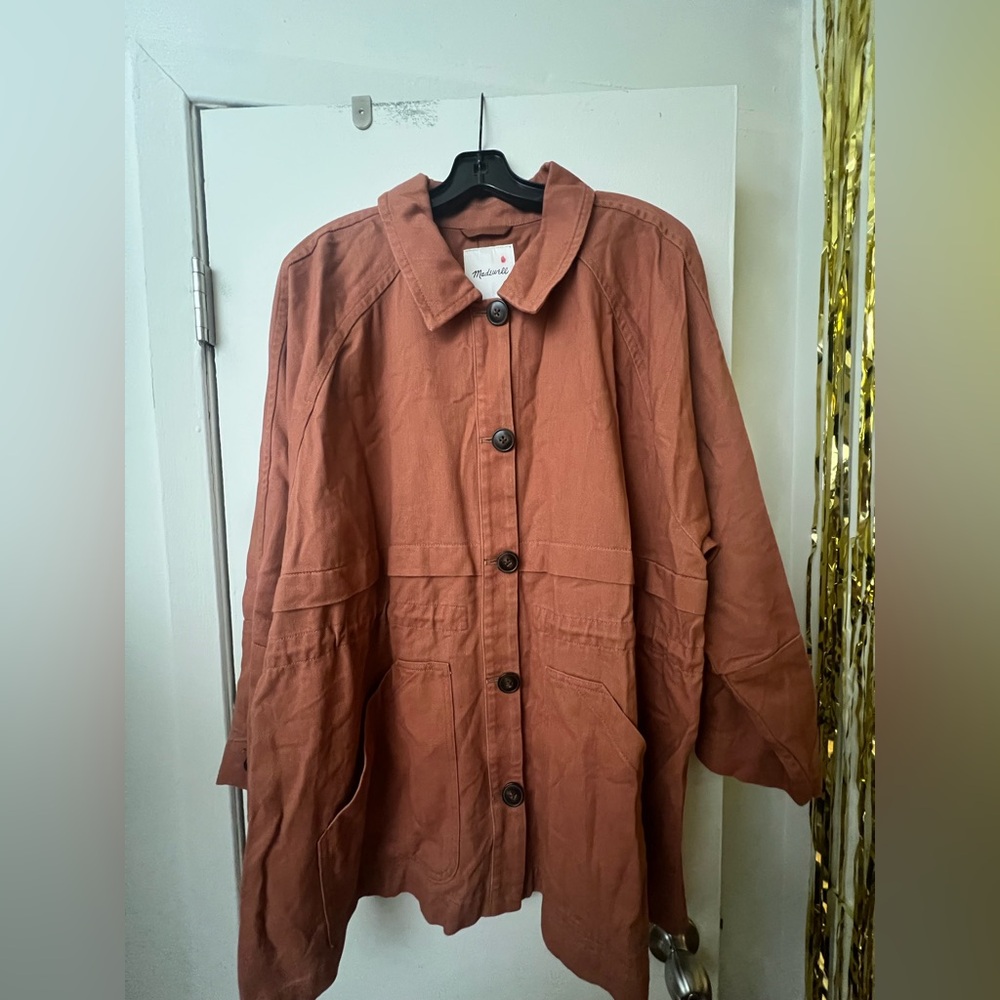 Madewell Brick Red Utility Jacket